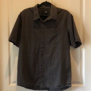 Hurley Men’s button down Collar shirt Lg